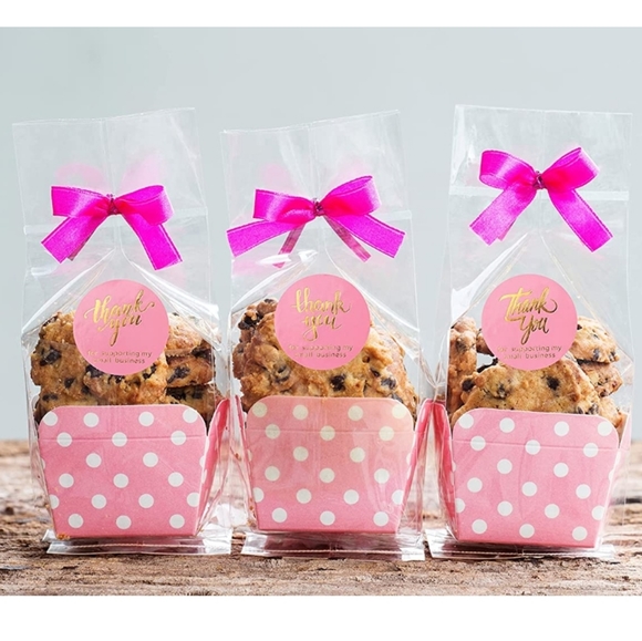 unknown Other - 50 CT. 2 Inch Pink Thank you for supporting my small Business Stickers